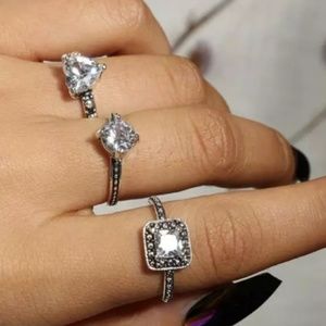 Beautiful Set Of 3 Boho Gothic Style Rings